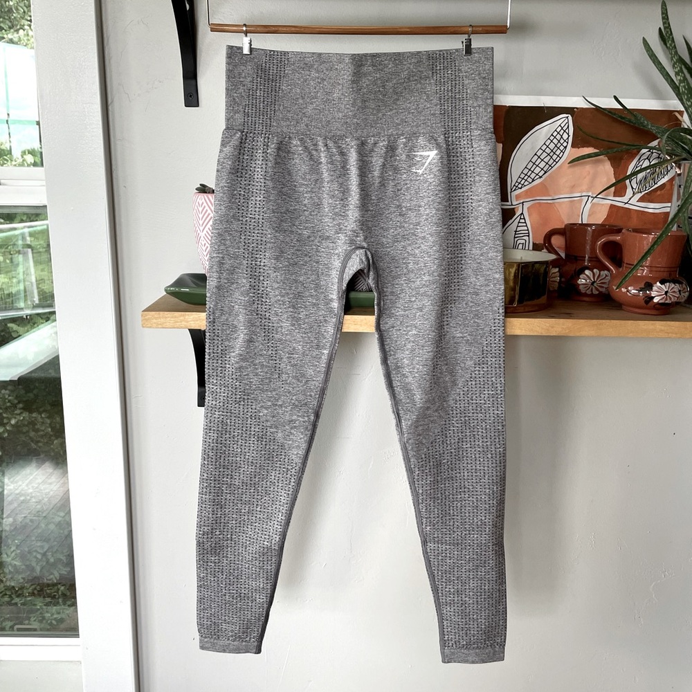 Gymshark Heather Dark Gray Leggings Size Small